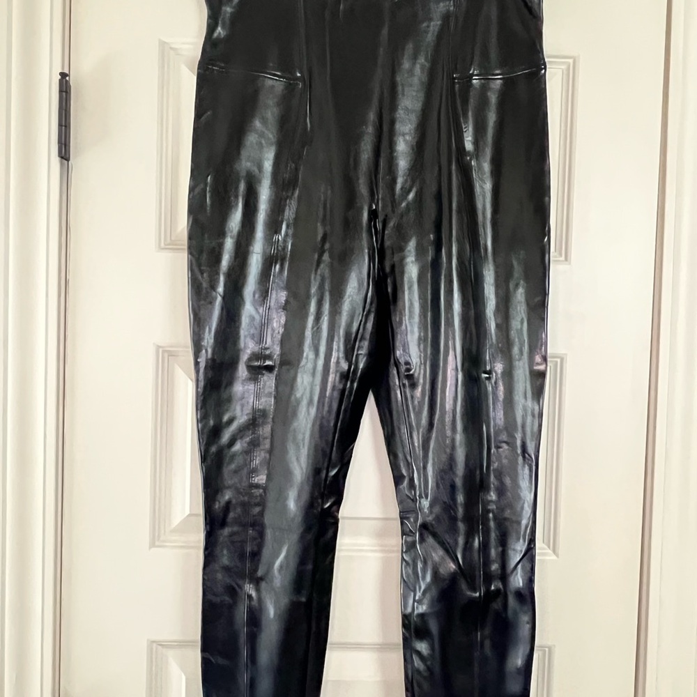 Black Pleather Spanx